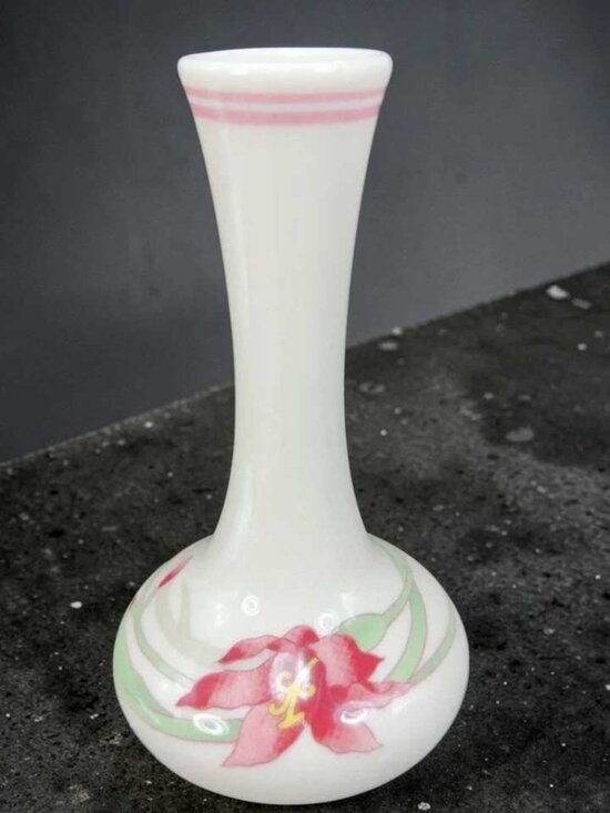 Other - Vintage Hand Painted Floral Porcelain Mini Vase 🌸